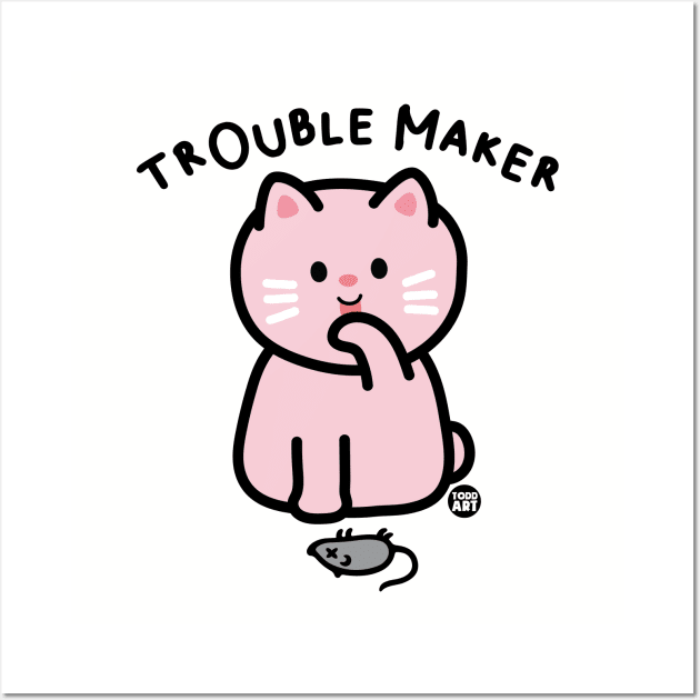 TROUBLE MAKER Wall Art by toddgoldmanart